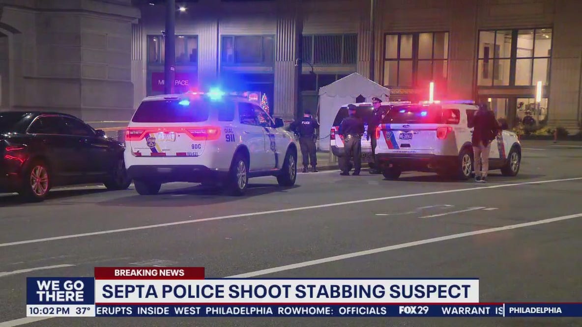 SEPTA police shoot stabbing suspect, two victims including SEPTA employee